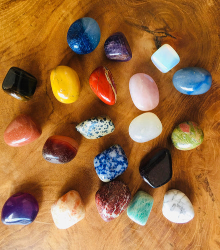 Mixed Crystal Tumble Stones Set of 10