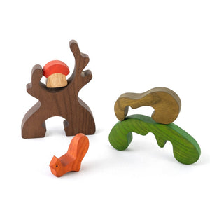 Mikheev Wooden Tree, Squirrel and mushroom puzzle