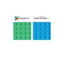 Load image into Gallery viewer, Connetix Blue &amp; Green Base Plates- 2 pack