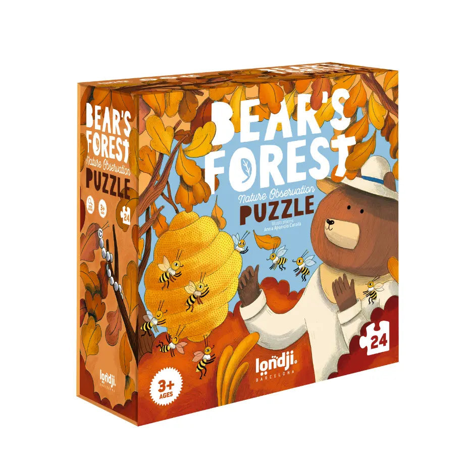 Londji Observation Puzzle - Bear's Forest 24 Pieces