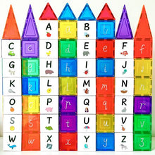 Load image into Gallery viewer, Learn &amp; Grow Toys - Magnetic Tile Topper - Alphabet Upper Case Pack (40 Piece)