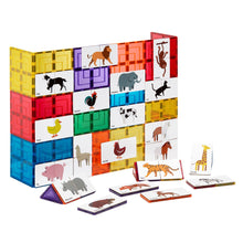 Load image into Gallery viewer, Learn &amp; Grow Toys - Magnetic Tile Topper - Duo Animal Puzzle Pack (40 Piece)