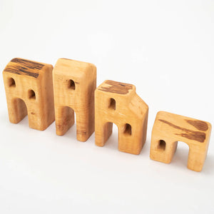 Bikeho Small Village Houses 4 Pieces NEW