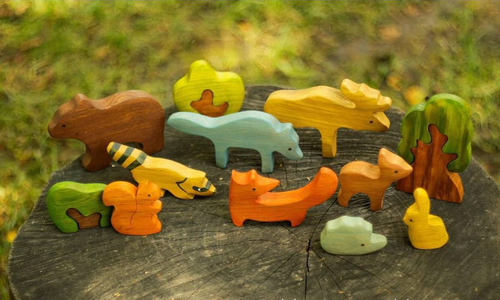 Mikheev Forest Animals 9 Piece Set