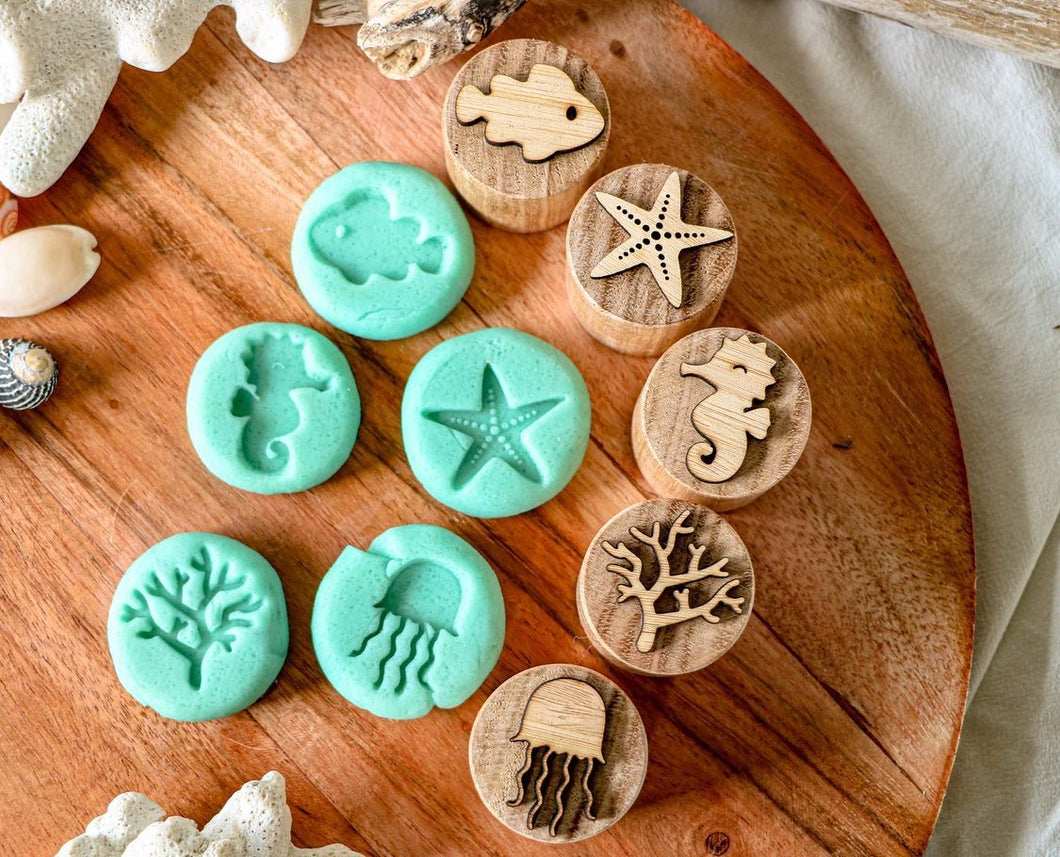 My Calm Corner Playdough Stamps- Ocean Set of 5