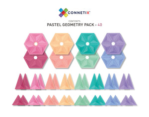 Connetix Pastel Geometry Pack 40 pce