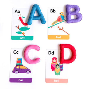 ABC Uppercase Felt Alphabet & Flashcards