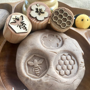 Bee Playdough Stamps Set of 5