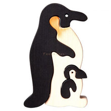 Load image into Gallery viewer, Fauna Penguin Wooden Puzzle