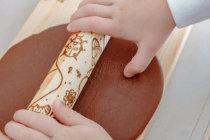 Wooden Engraved Roller - Garden Maze