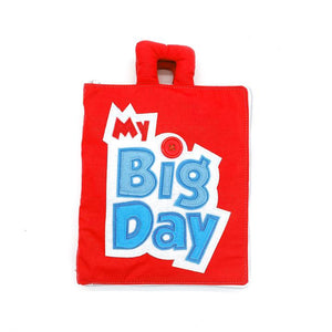 Fabric Busy Book - My Big Day (Blue or Red)