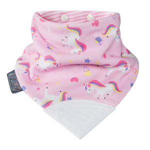 Unicorn Love Super Absorbent Neckerchew teething bib