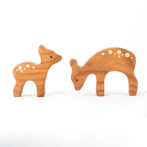 Mikheev Wood Deer with Fawn