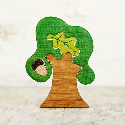 Wooden Caterpillar Oak Tree Puzzle