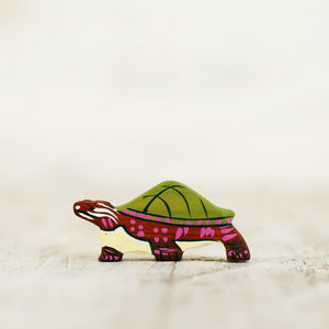 Wooden Caterpillar Lake Turtle