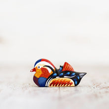 Load image into Gallery viewer, Wooden Caterpillar Mandarin Duck