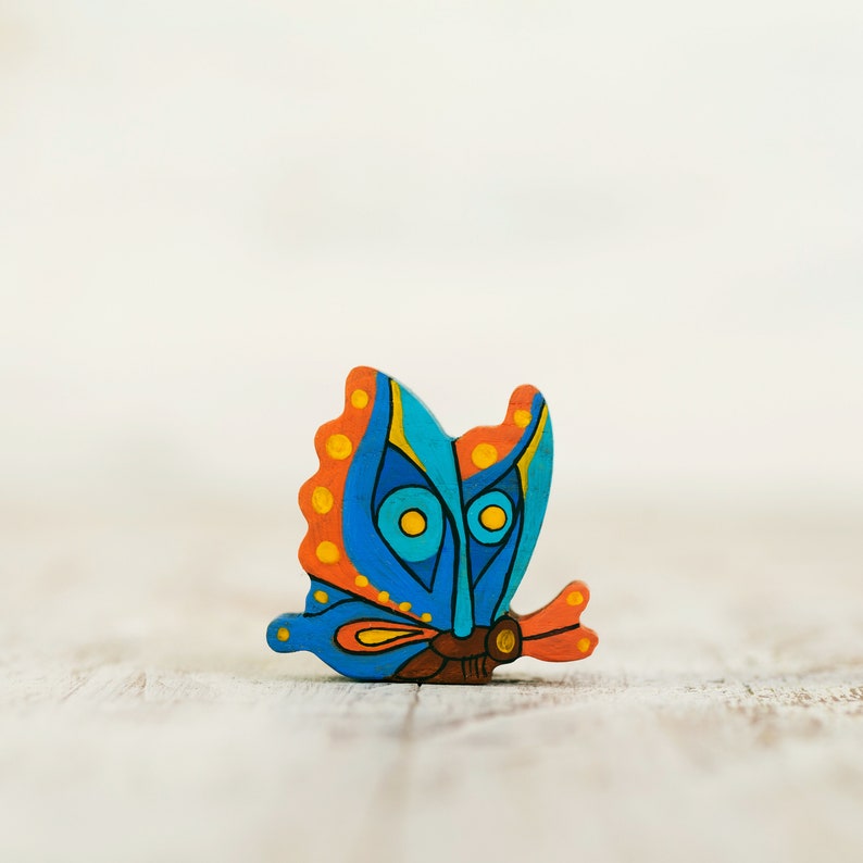 Wooden Caterpillar Butterfly