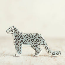 Load image into Gallery viewer, Wooden Caterpillar Snow Leopard
