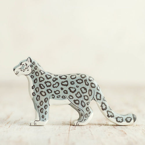 Wooden Caterpillar Snow Leopard