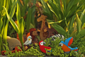 Mikheev Bird- Parrot Ara Orange