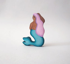 Mikheev Mermaid with Dark Skin & Lilac Hair