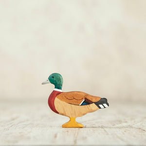 Wooden Caterpillar Mallard Duck