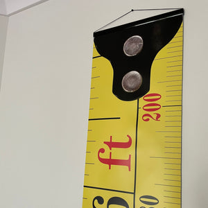 Height Growth Chart- Yellow Tape Measure