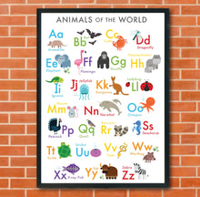 Load image into Gallery viewer, Magnetic Animals and Letters with Poster