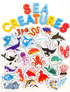 Magnetic Sea Creatures and Letters