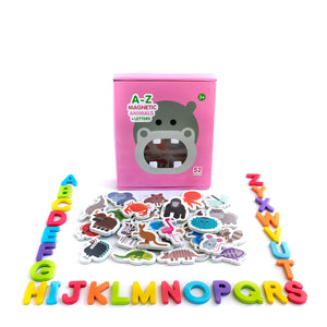 Magnetic Animals and Letters with Poster