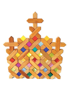 Bauspiel X Shapes -12 blocks Part Set