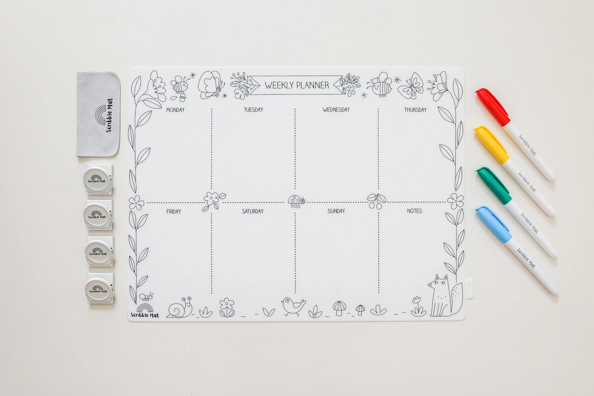 Weekly Planner Reusable Mat – Enchanted Little Oak