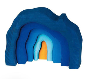 Gluckskafer Wooden Grotto - Blue 5 pieces