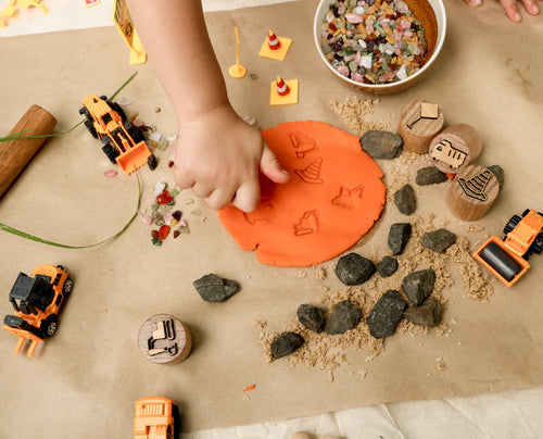 My Calm Corner Playdough Stamps- Construction Set of 5