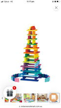 Load image into Gallery viewer, Gluckskafer Rainbow Building Slats in Tray 64 Pieces