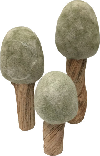 Papoose Winter Trees Set of 3