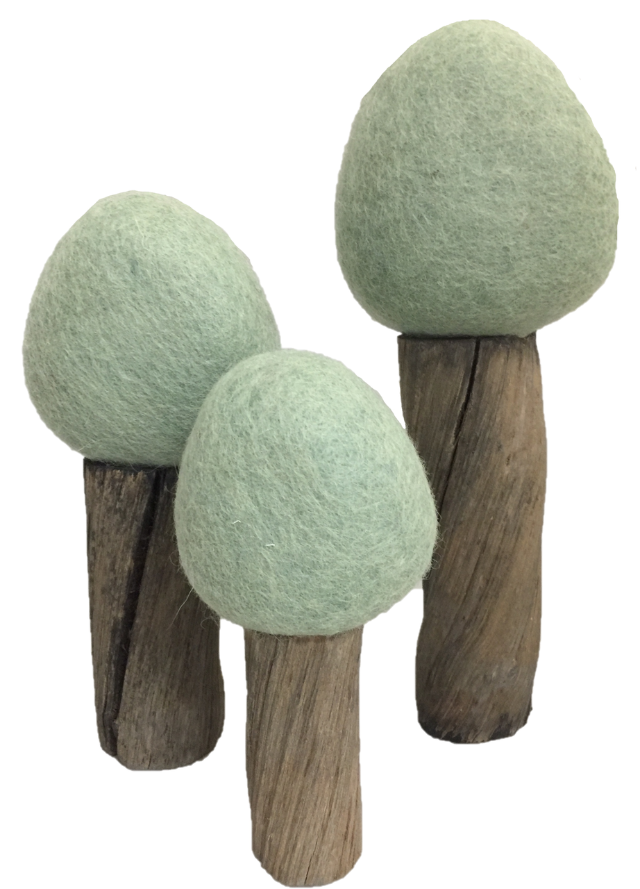 Papoose Earth Summer Trees Set of 3