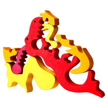 Load image into Gallery viewer, Fauna T-Rex Dinosaur Wooden Puzzle