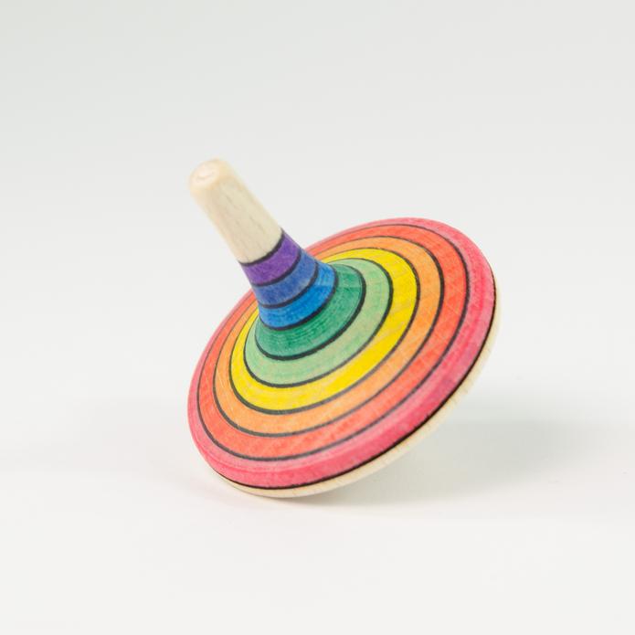 Mader Large Rallye Spinning Top Rainbow (Level 1)
