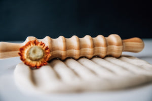 Wooden Patterned Playdough Roller