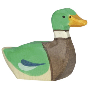 Holztiger Drake Swimming