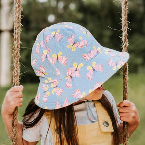 Girls Bucket Hat- Butterfly 3-6mth