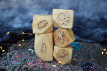 Load image into Gallery viewer, Space Playdough Stamps/Block 5 Piece Set