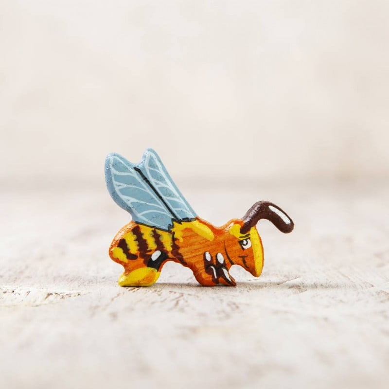 Wooden Caterpillar Bee – Enchanted Little Oak