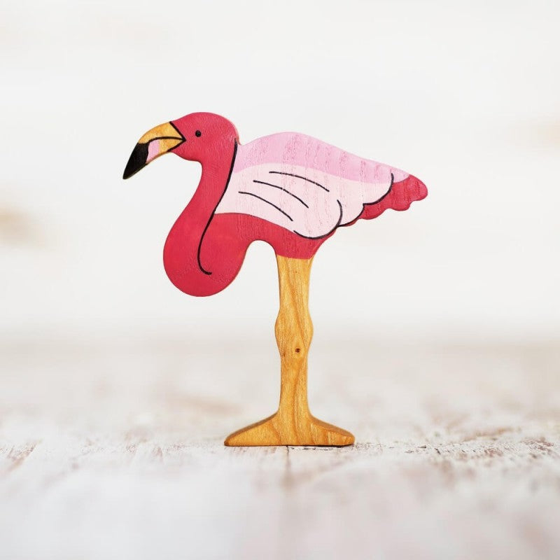 Wooden Caterpillar Flamingo